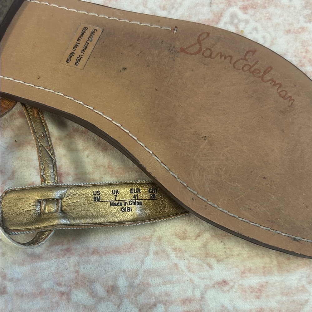 EUC Sam Edelman Brown and Silver Sandals - Picture 2 of 4